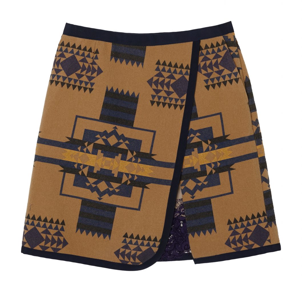 14AWLU766_0_B-V2_SACAI LUCK_PRINTED WOOL A-LINE SKIRT copy