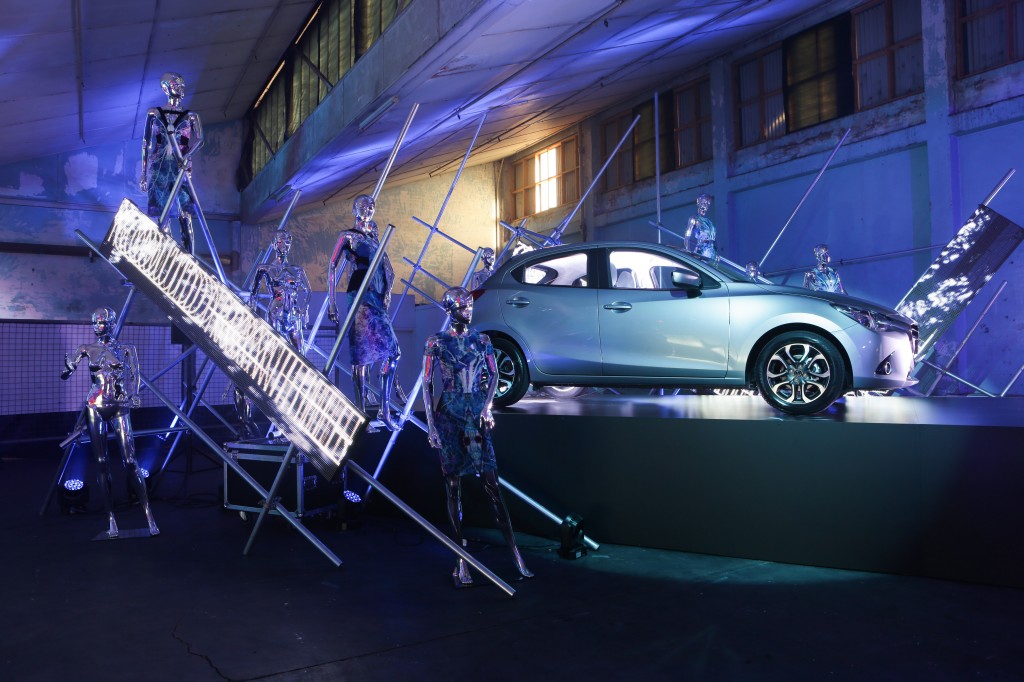 All-New Aluminium Metallic Mazda2 stage by Lucas Dawson
