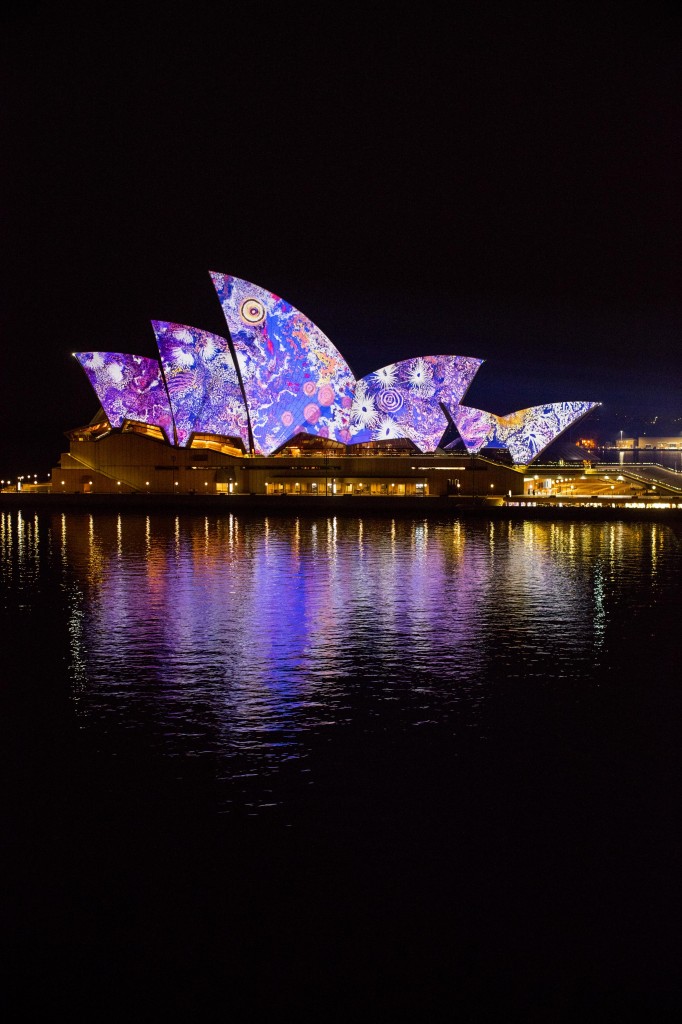 Vivid Sydney 2016, Opera House, Lighting The Sails 'Songlines.