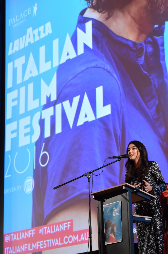Natasha Liu Bordizzo opening the Lavazza Italian Film Festival 