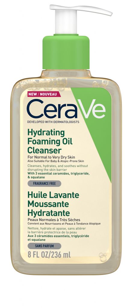 CERAVE LAUNCHES HYDRATING FOAMING OIL CLEANSER 