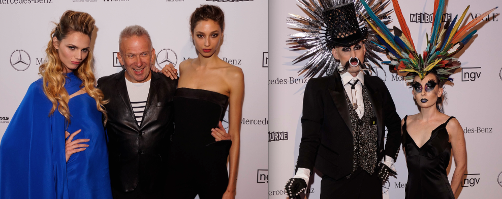 JEAN PAUL GAULTIER NGV EXHIBIT RED CARPET