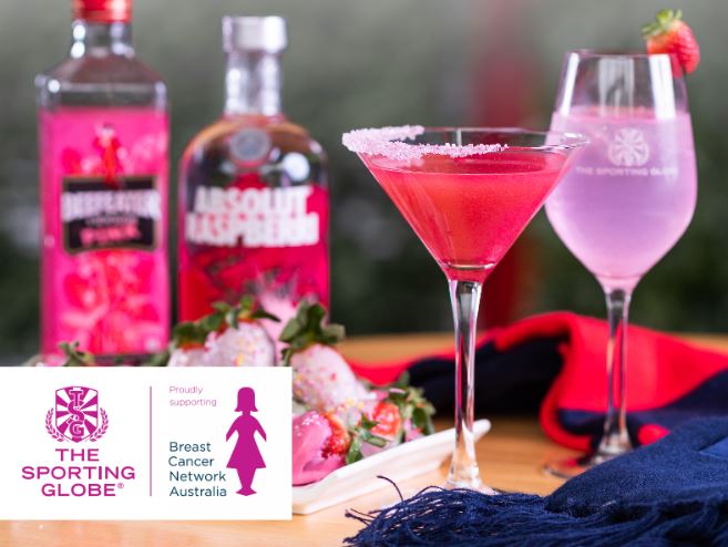 SUPPORT THE BREAST CANCER NETWORK OF AUSTRALIA WITH A PINK SHIMMER AT THE SPORTING GLOBE