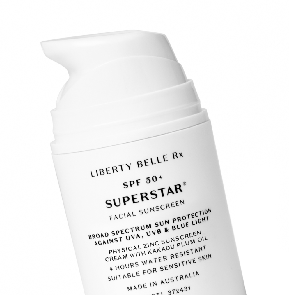 LIBERTY BELLE RX LAUNCH NEW SUPERSTAR SPF50+ FACIAL SUNSCREEN